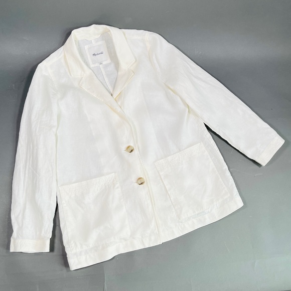 MADEWELL 100% linen blazer jacket - Picture 2 of 14
